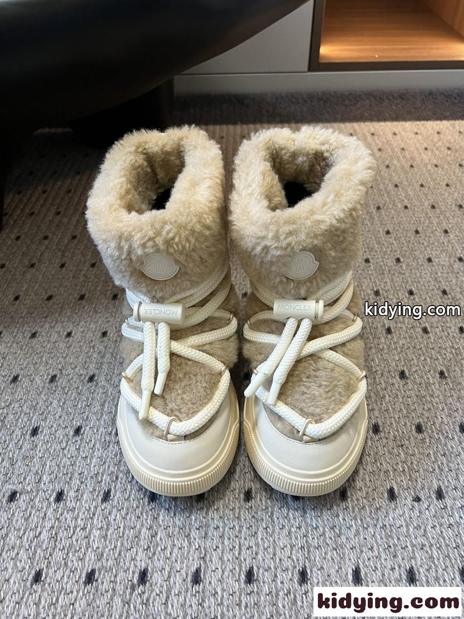 モンクレール ブーツ スーパーコピー Moncler Altive Mid スノーブーツ ベージュ-0