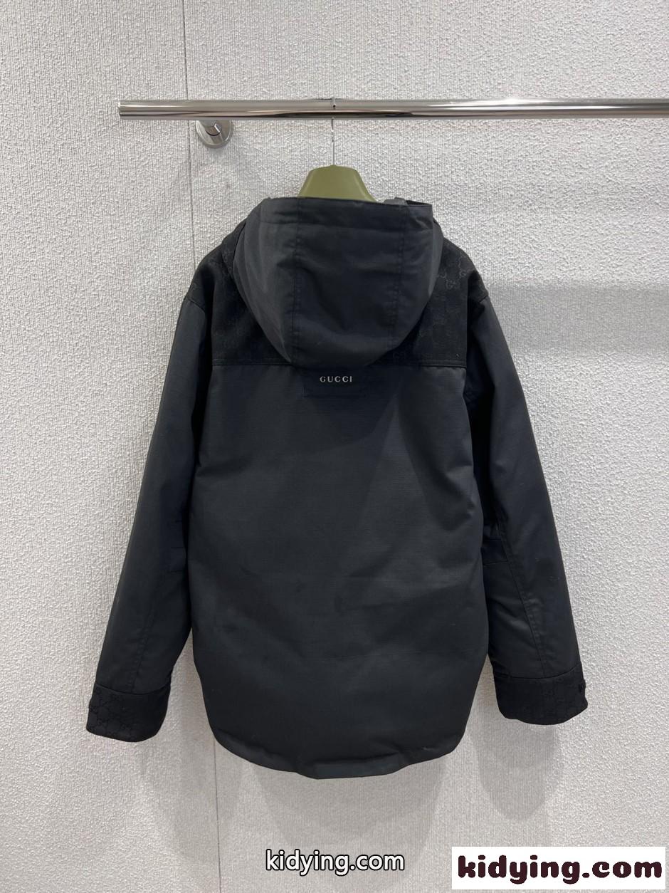 カジュアル おしゃれ フーデッドジャケット グッチ ジャケット コピー ブラック-2