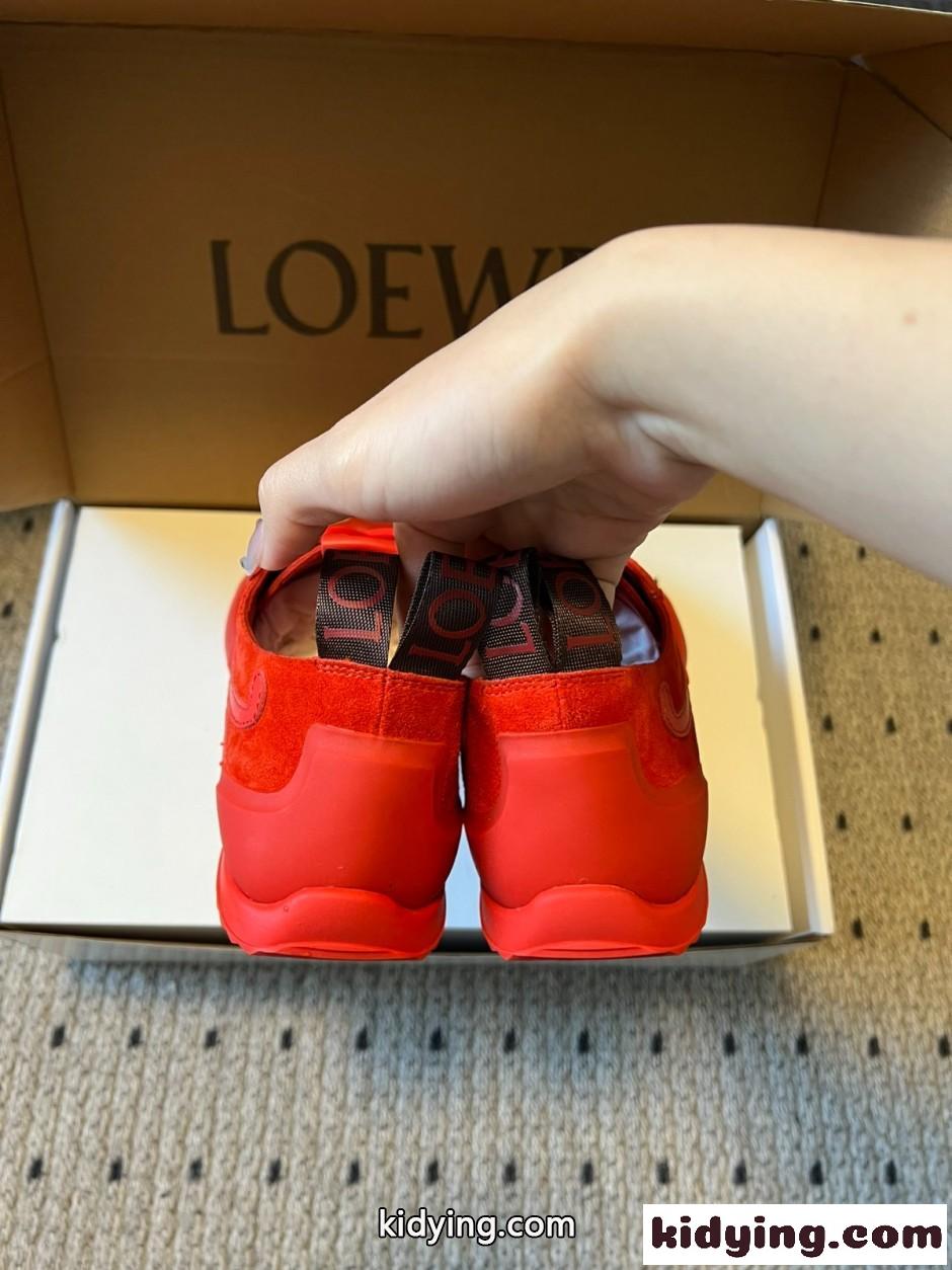 新作&お洒落 カジュアル LOEWE ロエベ グリップ スニーカー コピー レッド-0