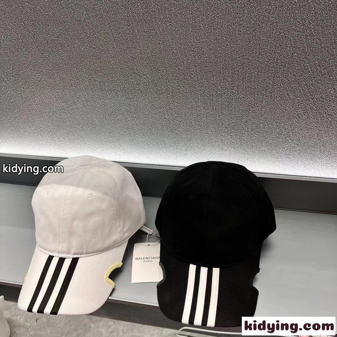 BALENCIAGA×ADIDAS ロゴ ベースボールキャップ バレンシアガ 帽子 コピー ハット-0