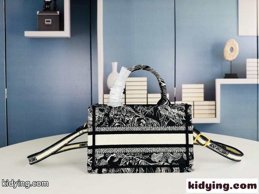 Dior Book Tote バッグ ミニ クリスチャン・ディオール バッグ コピー ブラック-1