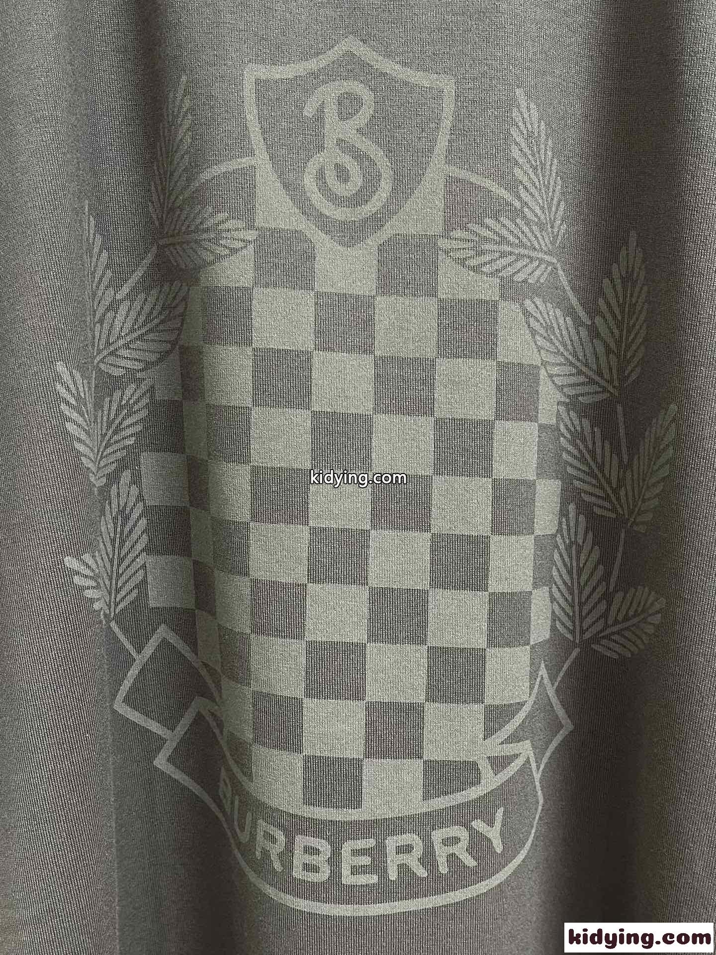 チェッカークレスト コットンTシャツ バーバリー Tシャツ コピー クルーネック 半袖-3