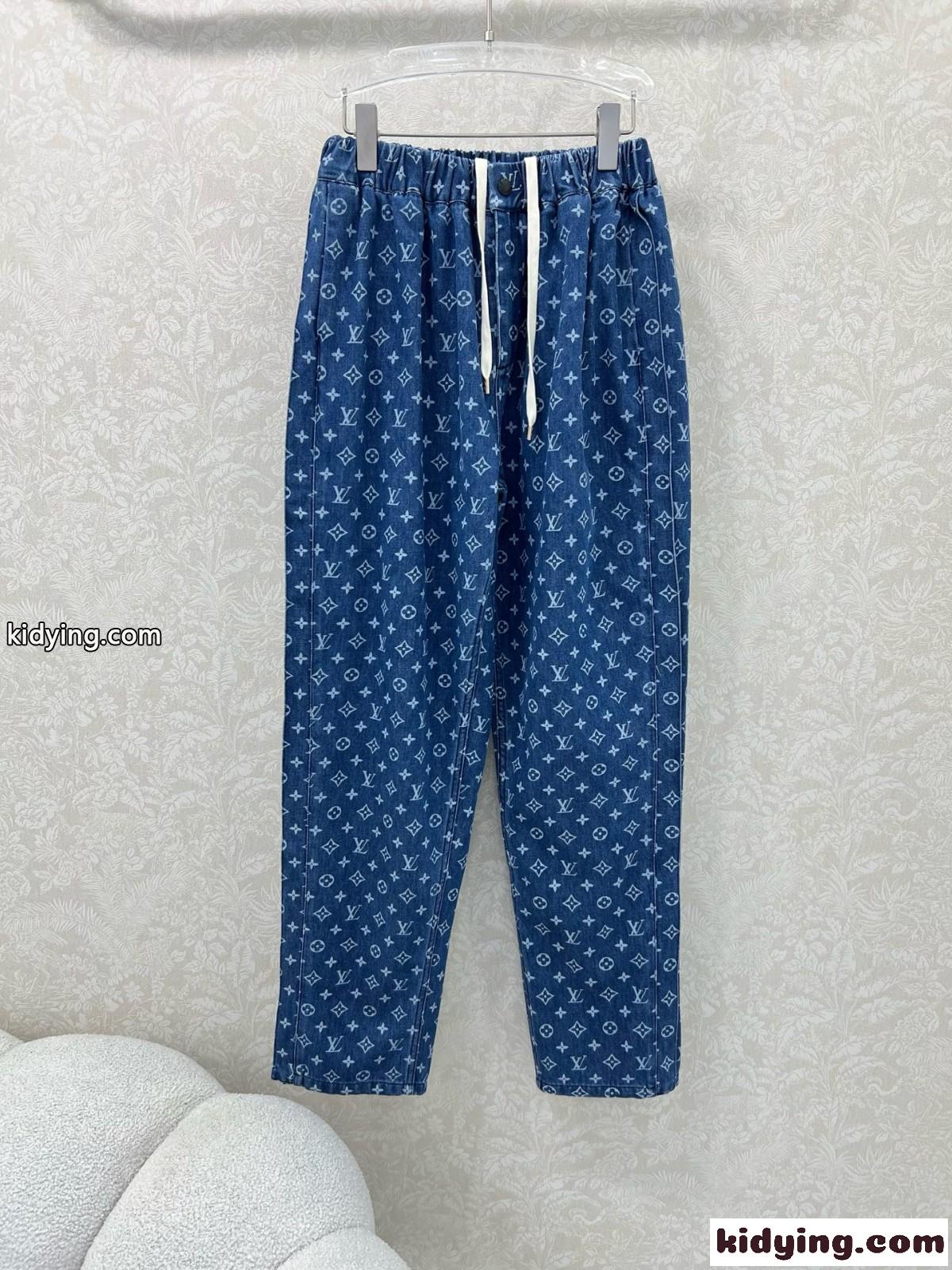 モノグラム デニムパンツ ルイ・ヴィトン ジーンズ コピー レディース-0