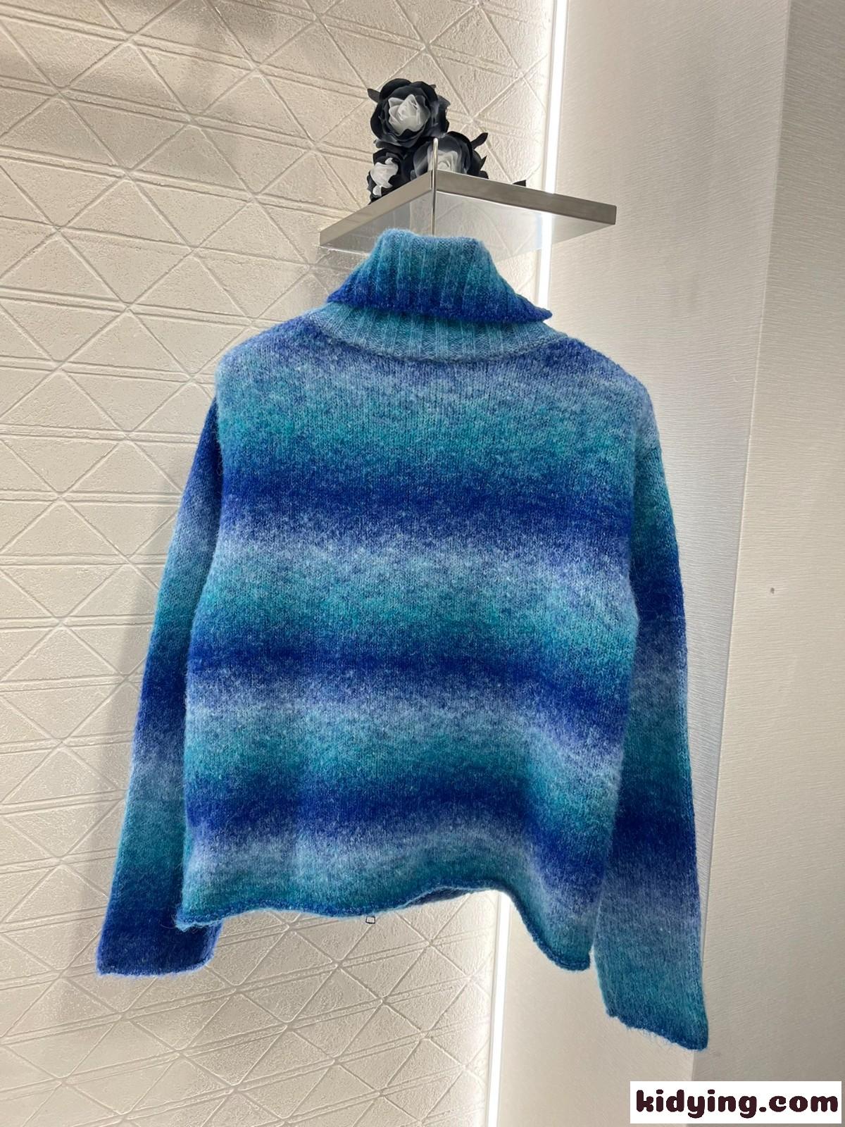 セリーヌ ニット コピー レディース モヘアとウール ダブルジップ カーディガン-2