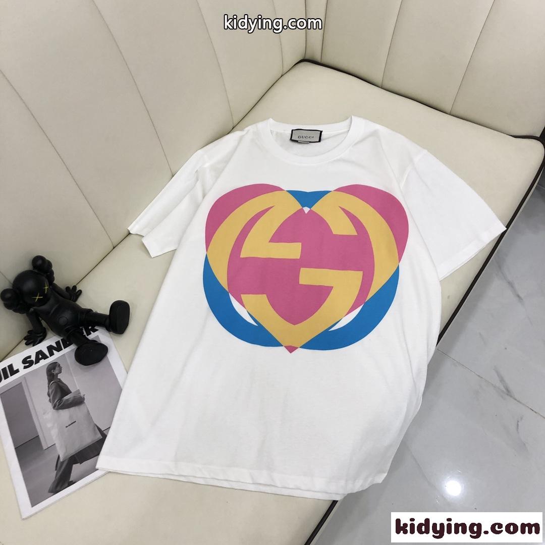 着心地いい おしゃれ カジュアル プリント 人気 グッチ 半袖Tシャツ コピー レディース 春夏 トップス-0