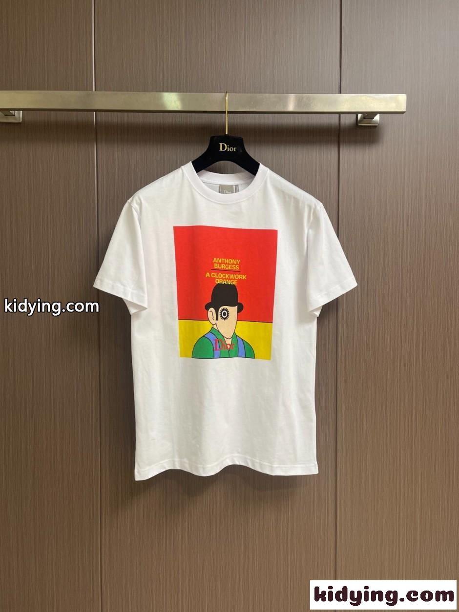 Book Cover Tシャツ クリスチャン・ディオール スーパーコピー コットン-0