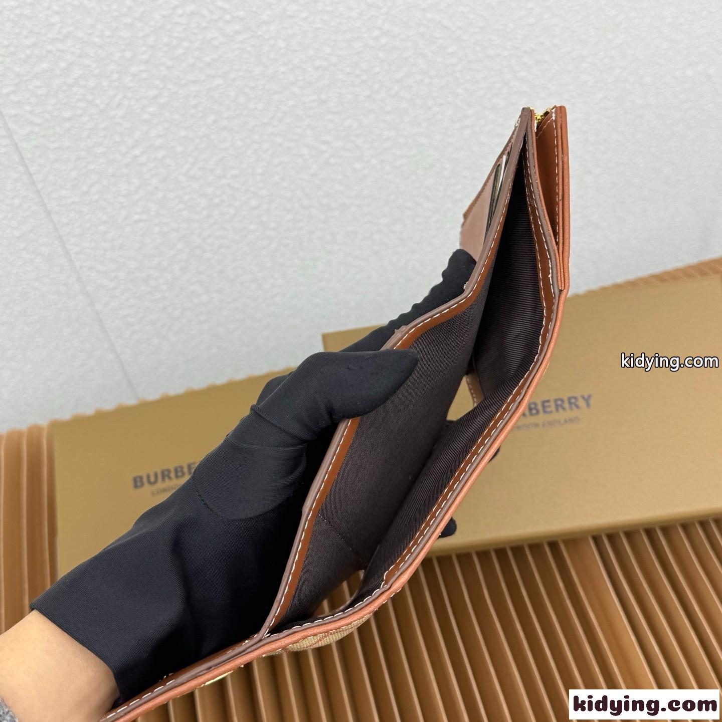 スモール チェック フォールディングウォレット バーバリー 財布 コピー コンパクト-5