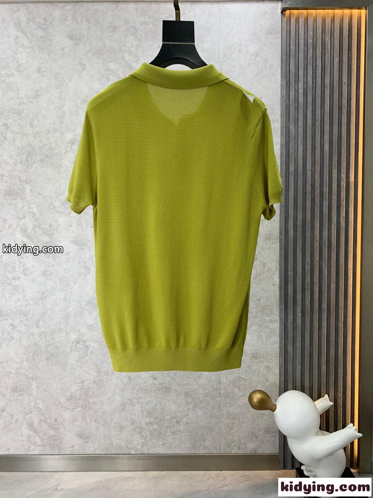 着心地抜群 ニットポロシャツ ボッテガ・ヴェネタ Tシャツ コピー メンズ グリーン-2