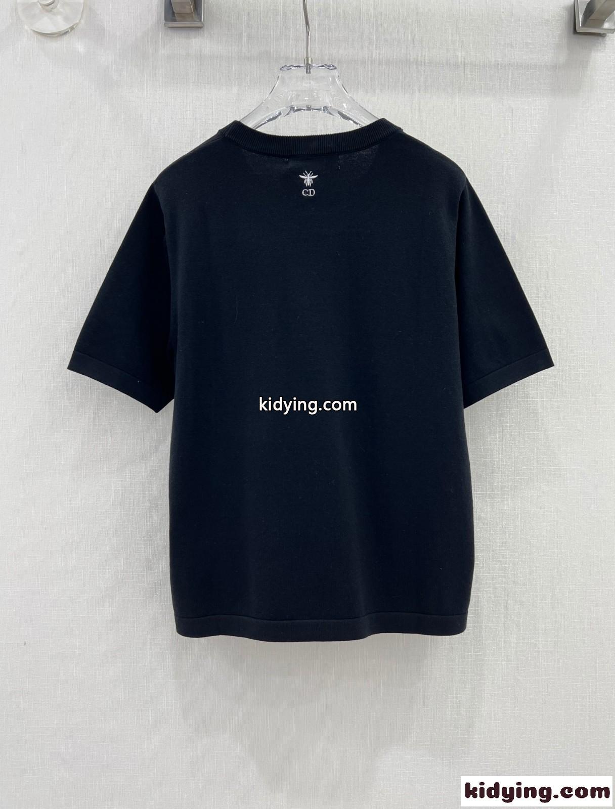 クリスチャン・ディオール Tシャツ コピー Étoile de Voyage テンセル ジャージー 半袖Tシャツ-4