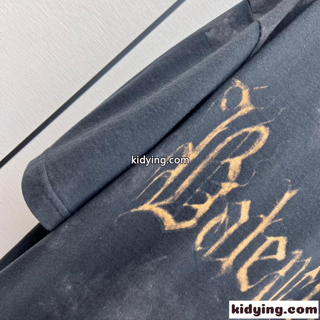 HEAVY METAL ユニセックス オーバーサイズ 半袖Tシャツ バレンシアガ Tシャツ コピー-3