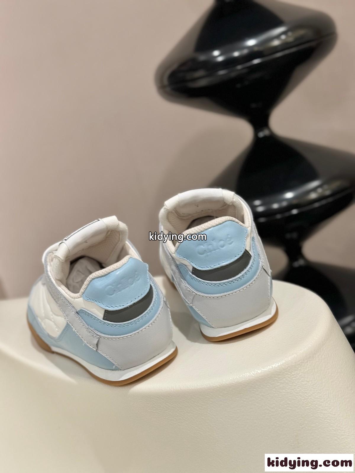人気 おしゃれ CHLOÉ KICK スニーカー スーパーコピー レザー＆スエード-1