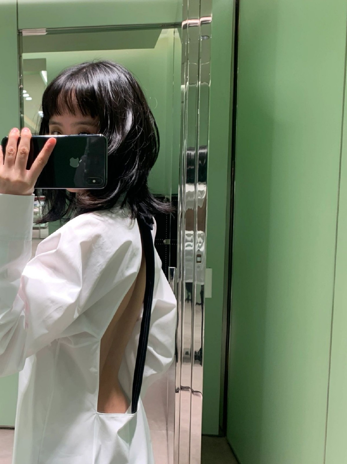 人気 セクシー ロゴ付き リボン シャツドレス プラダ ワンピース コピー レディース-4