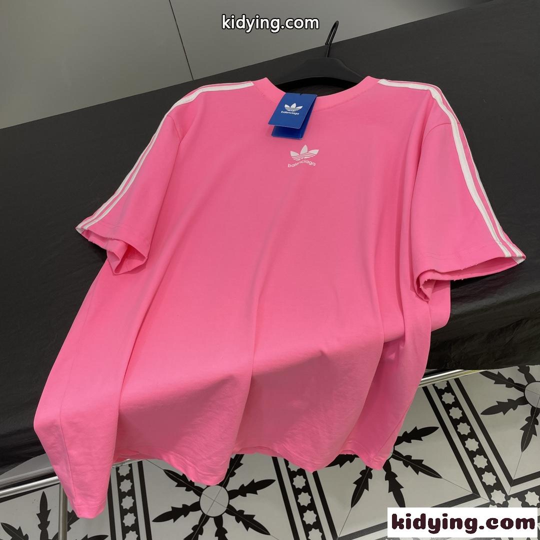BALENCIAGA×adidas おしゃれ カジュアル 半袖Tシャツ バレンシアガ Tシャツ コピー-3