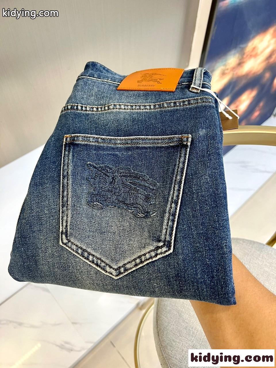 カジュアル バーバリー ジーンズ コピー メンズ ストレッチ デニムパンツ-2