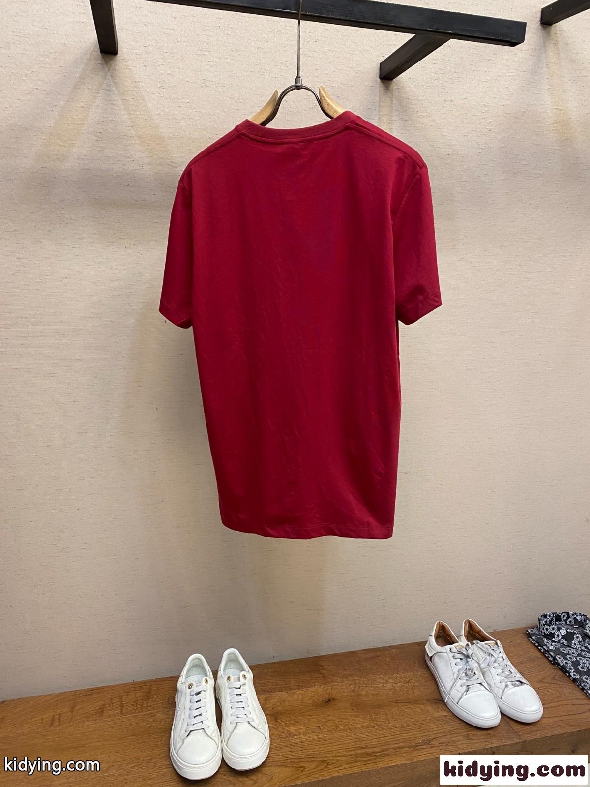 シンプル アナグラム コットンTシャツ ロエベ Tシャツ コピー 半袖トップス-1