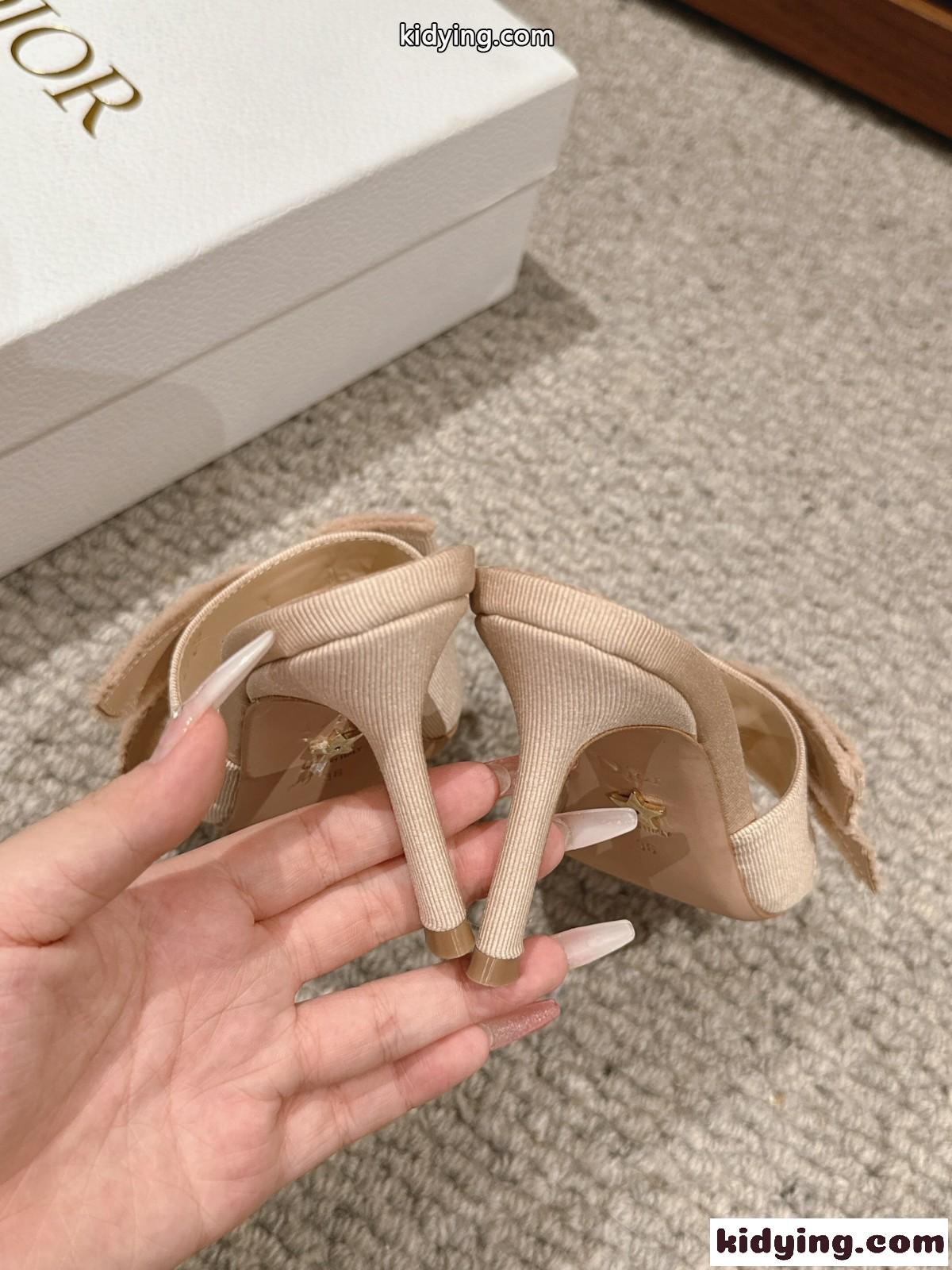 Adiorable ヒールミュール クリスチャン・ディオール サンダル コピー ベージュ-2