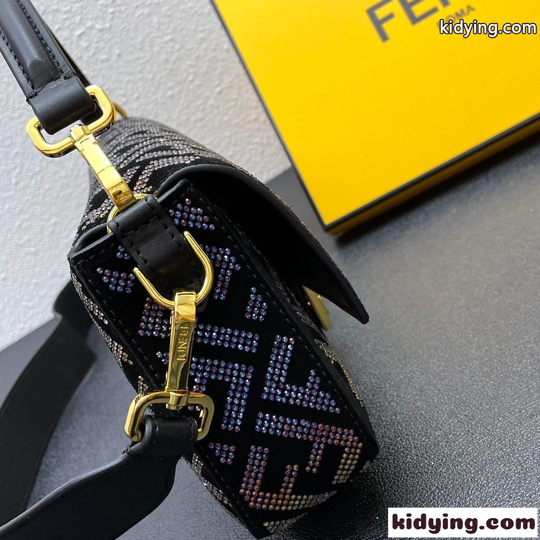 FENDI × VERSACE おしゃれ キラキラ フェンディ バッグ 人気 コピー バゲット ショルダー バッグ-0