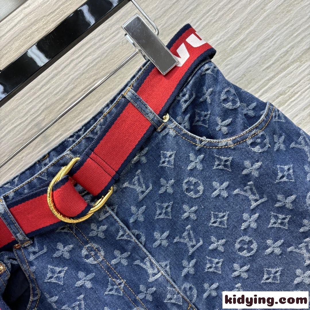 LV x ACモノグラムジーンズ ルイヴィトン パンツ コピー デニムパンツ-0