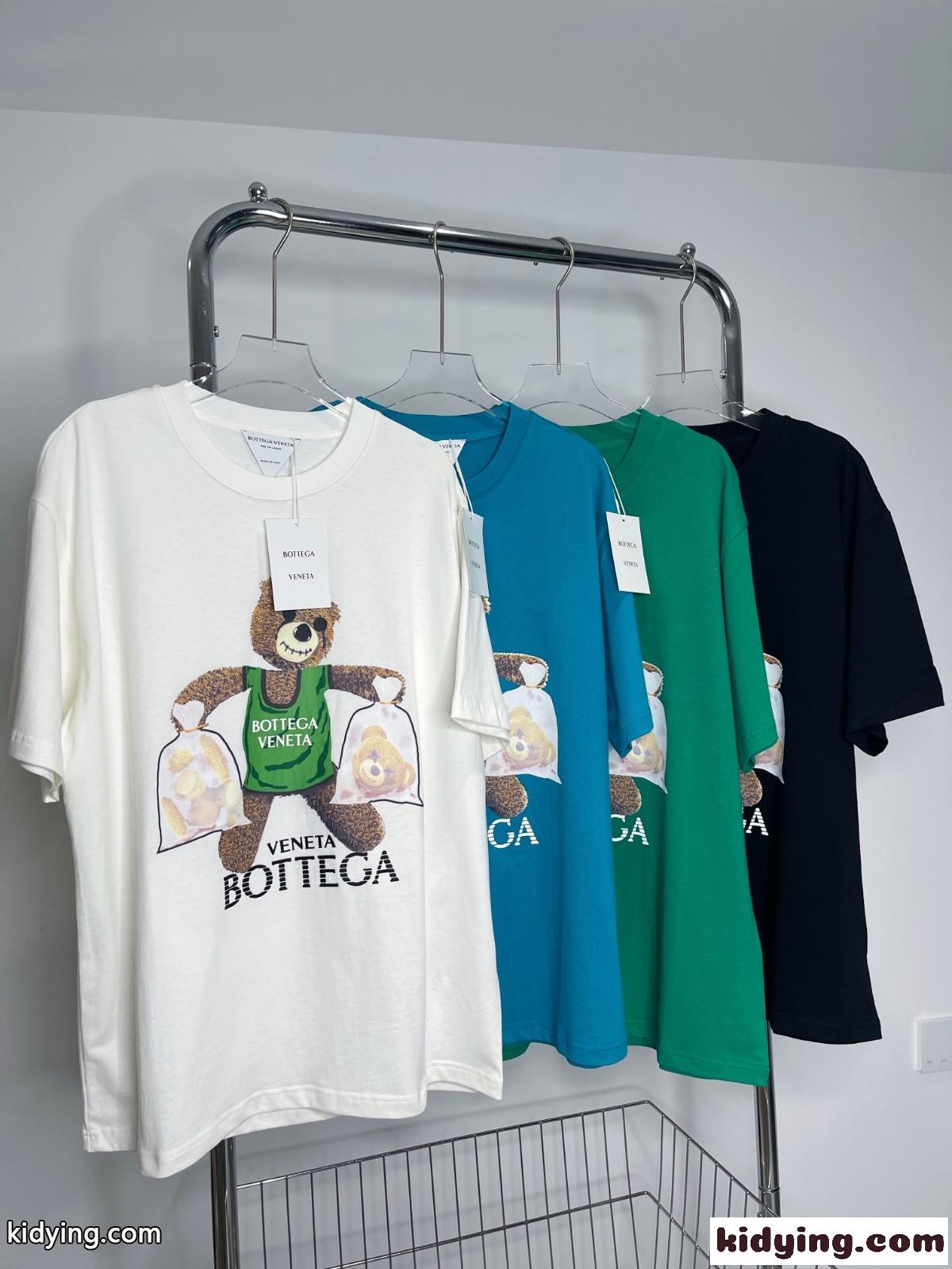 4色あり ゆったり プリント ボッテガヴェネタ 半袖tシャツ コピー カジュアル おしゃれ レディース トップス-0