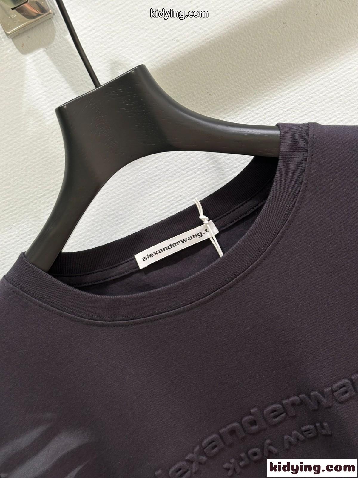 ユニセックス コットン 半袖Tシャツ アレキサンダーワング Tシャツ コピー オーバーサイズ-2