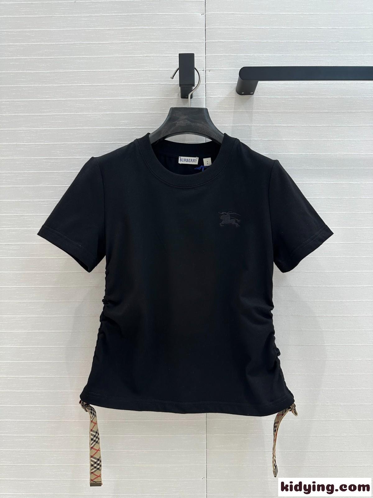 バーバリー フェスティバル コットンTシャツ スーパーコピー ブラック-0