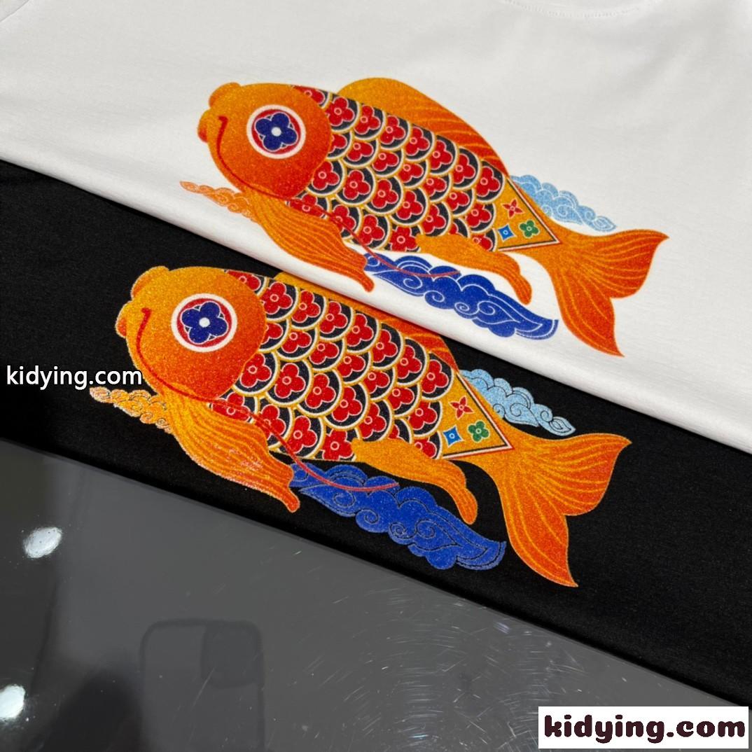 快適 通気 夏 トップス 半袖 ルイ・ヴィトン Tシャツ コピー 柔らかい シンプル クルーネック おしゃれ ホワイト ブラック-4