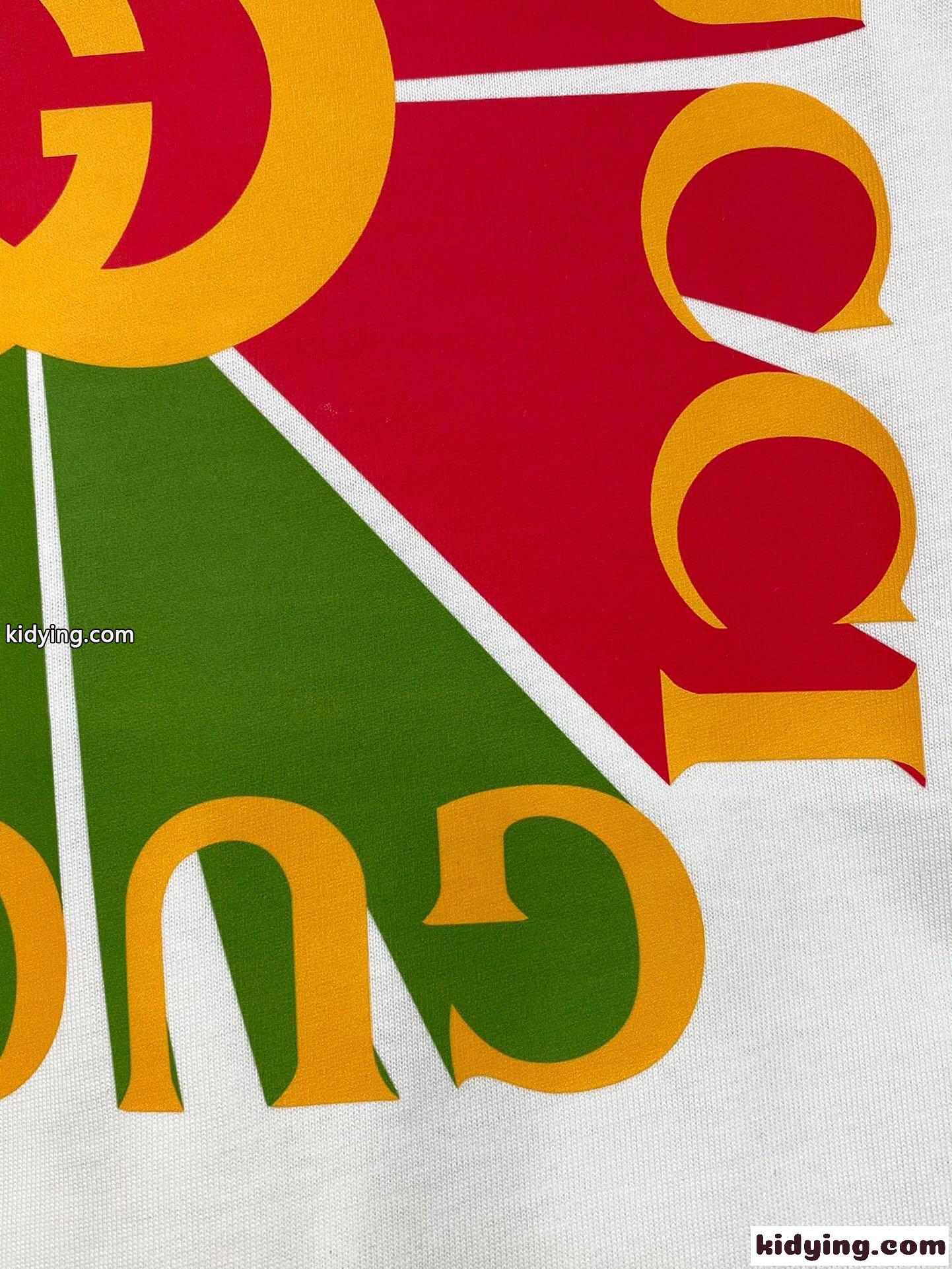 GUCCI ヴィンテージロゴ プリント 半袖Tシャツ グッチ Tシャツ コピー コットン-4
