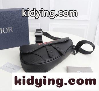 Diorディオール メンズSADDLEメンズショルダーバッグ バストバッグ ディオール バッグ 人気コピー 黒の牛革-3