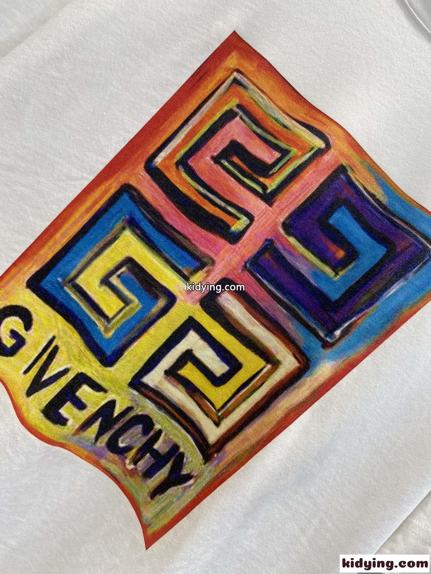 春夏 新作 ゆったり 人気 体型カバー プリント クルーネック ジバンシィ Tシャツ コピー コットン 着心地いい-1