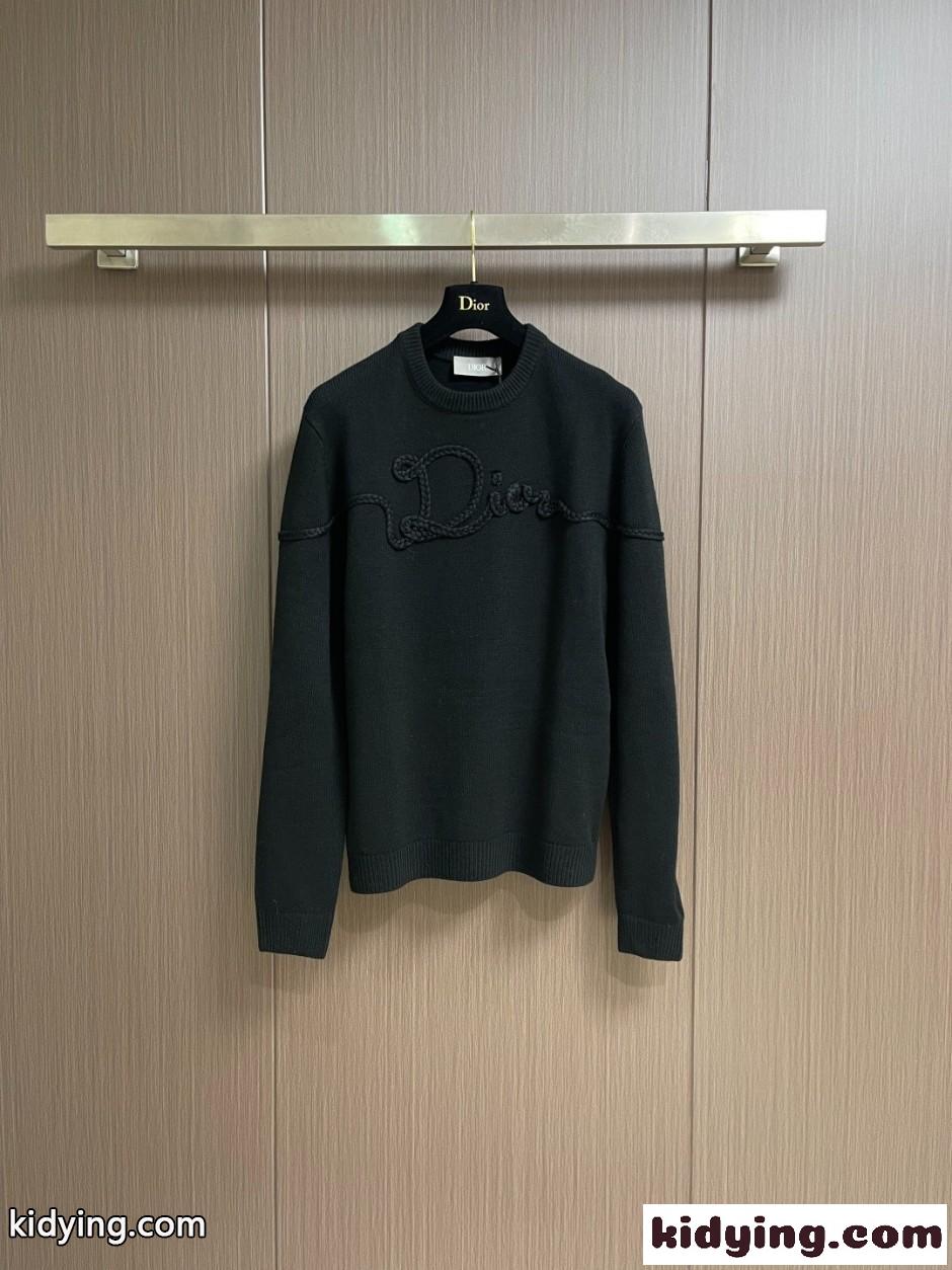 Dior Ribbon セーター クリスチャン・ディオール スーパーコピー ブラック-0