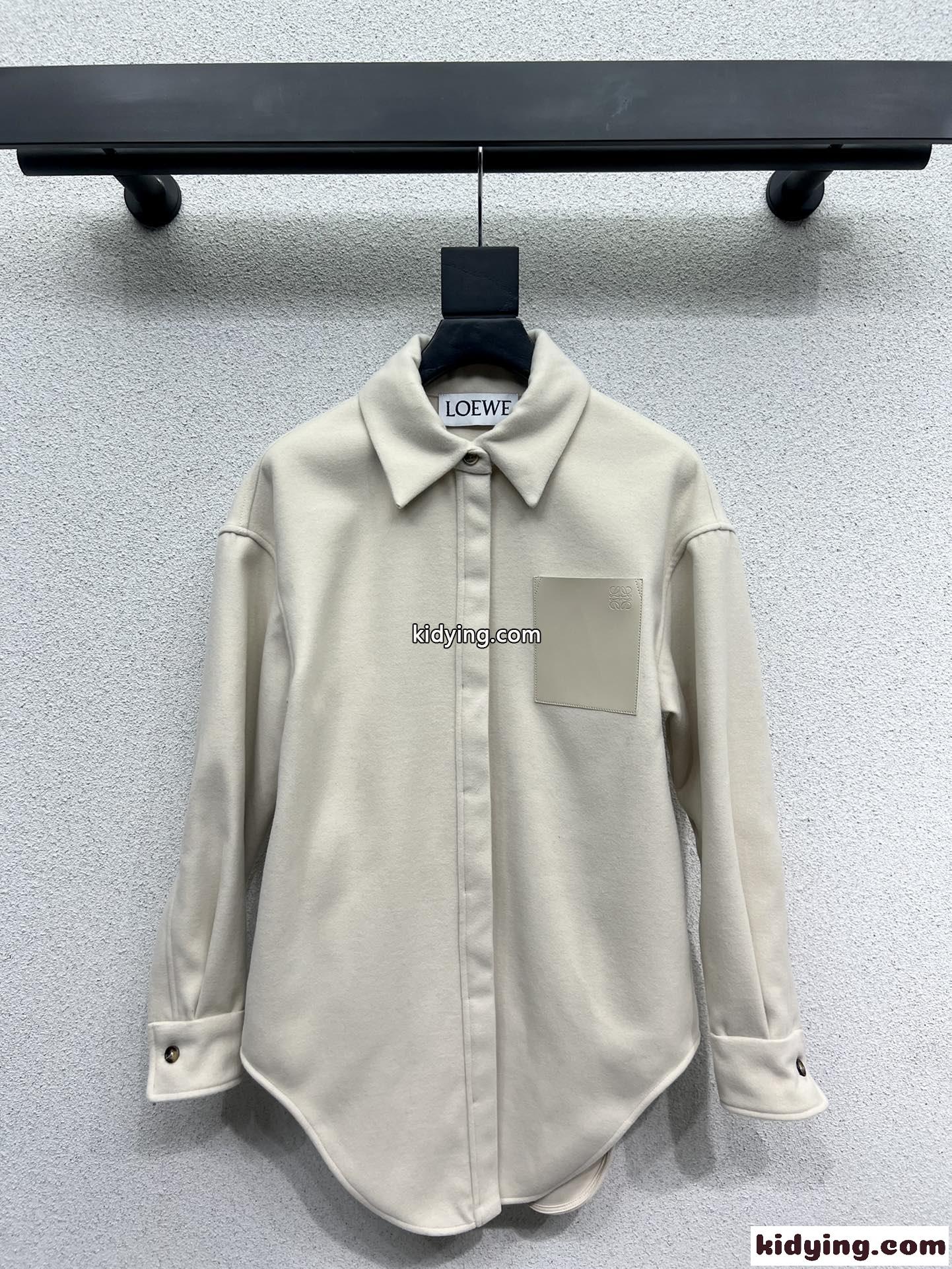 カジュアル ゆったり オーバーシャツ ロエベ ジャケット コピー シャツブルゾン-1