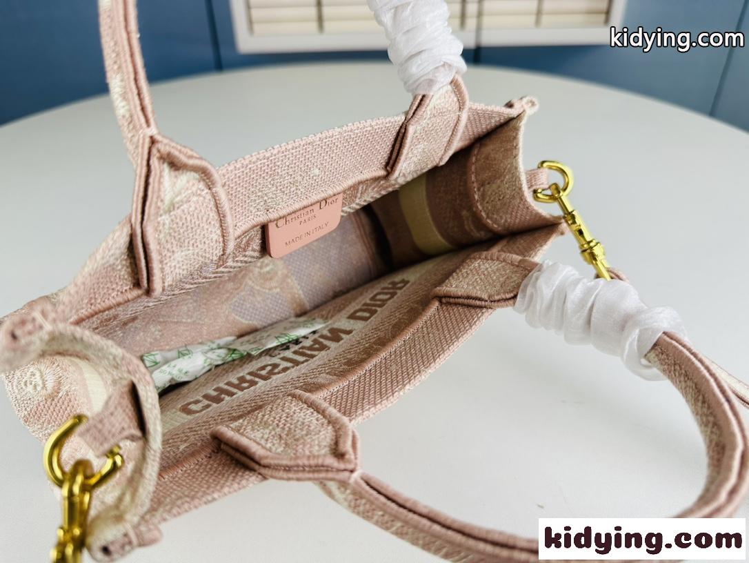 Dior Book Tote バッグ ミニ クリスチャン・ディオール バッグ コピー ピンク-5