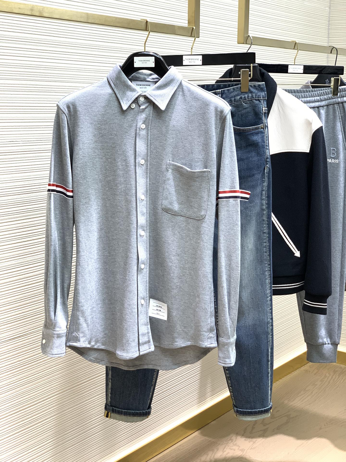 おしゃれ カジュアル トムブラウン シャツ コピー ロングスリーブシャツ-0