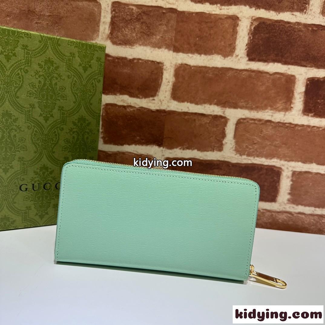 GUCCI スクリプト ジップアラウンドウォレット グッチ 財布 コピー 772642 グリーン-0