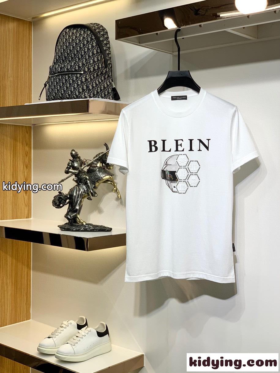 春夏 新作 シルケット コットン 優しい肌触り フィリッププレイン 半袖Tシャツ コピー メンズ トップス クルーネック-1