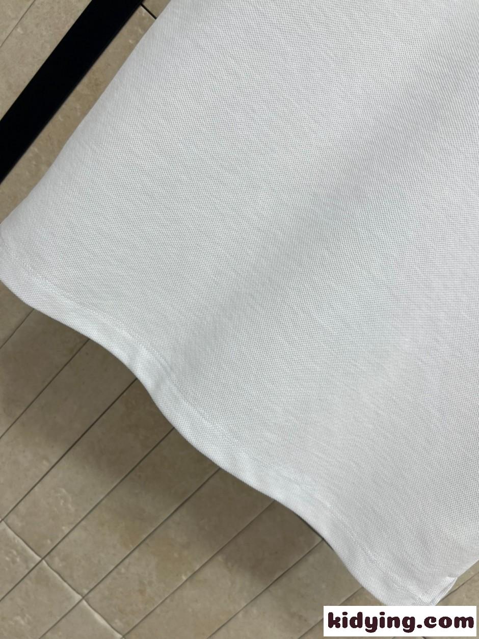シンプル ロゴ刺繍 ポロシャツ クリスチャン・ディオール Tシャツ 偽物 ホワイト-1