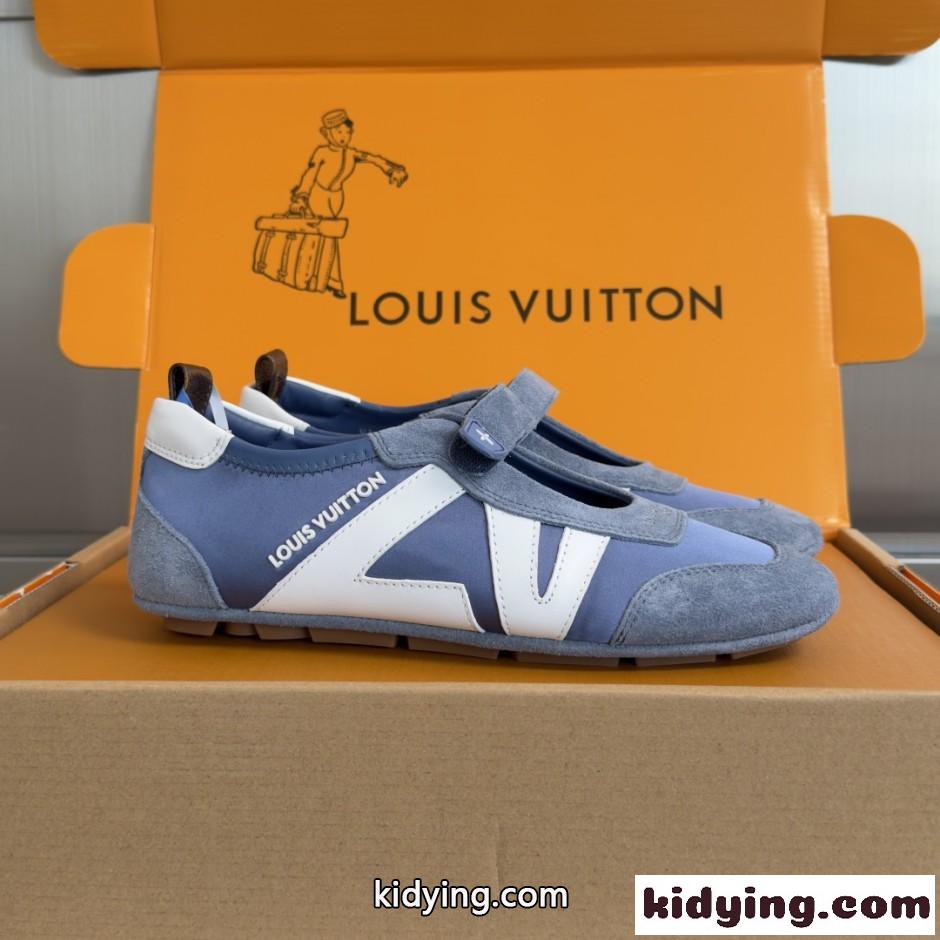LV スニーカリーナ メリージェーン ルイ・ヴィトン スーパーコピー レディースシューズ ブルー-1