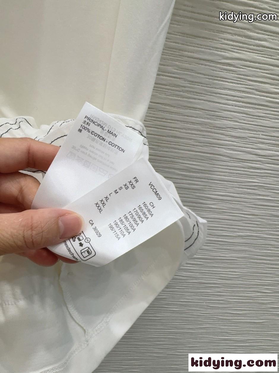 ラッフルトリム Tシャツドレス ルイ・ヴィトン ワンピース コピー ホワイト-4