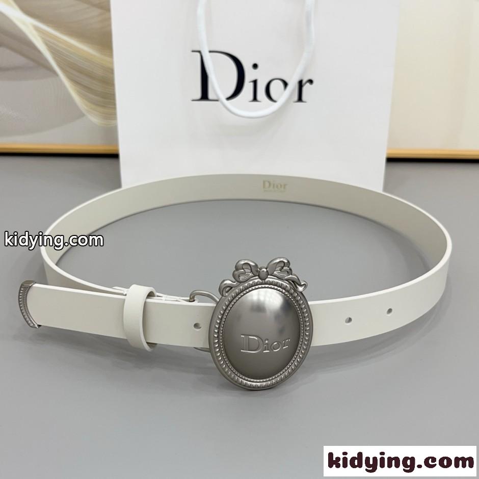 人気 新作 おしゃれ Dior Médaillon ベルト スーパーコピー ホワイト-4