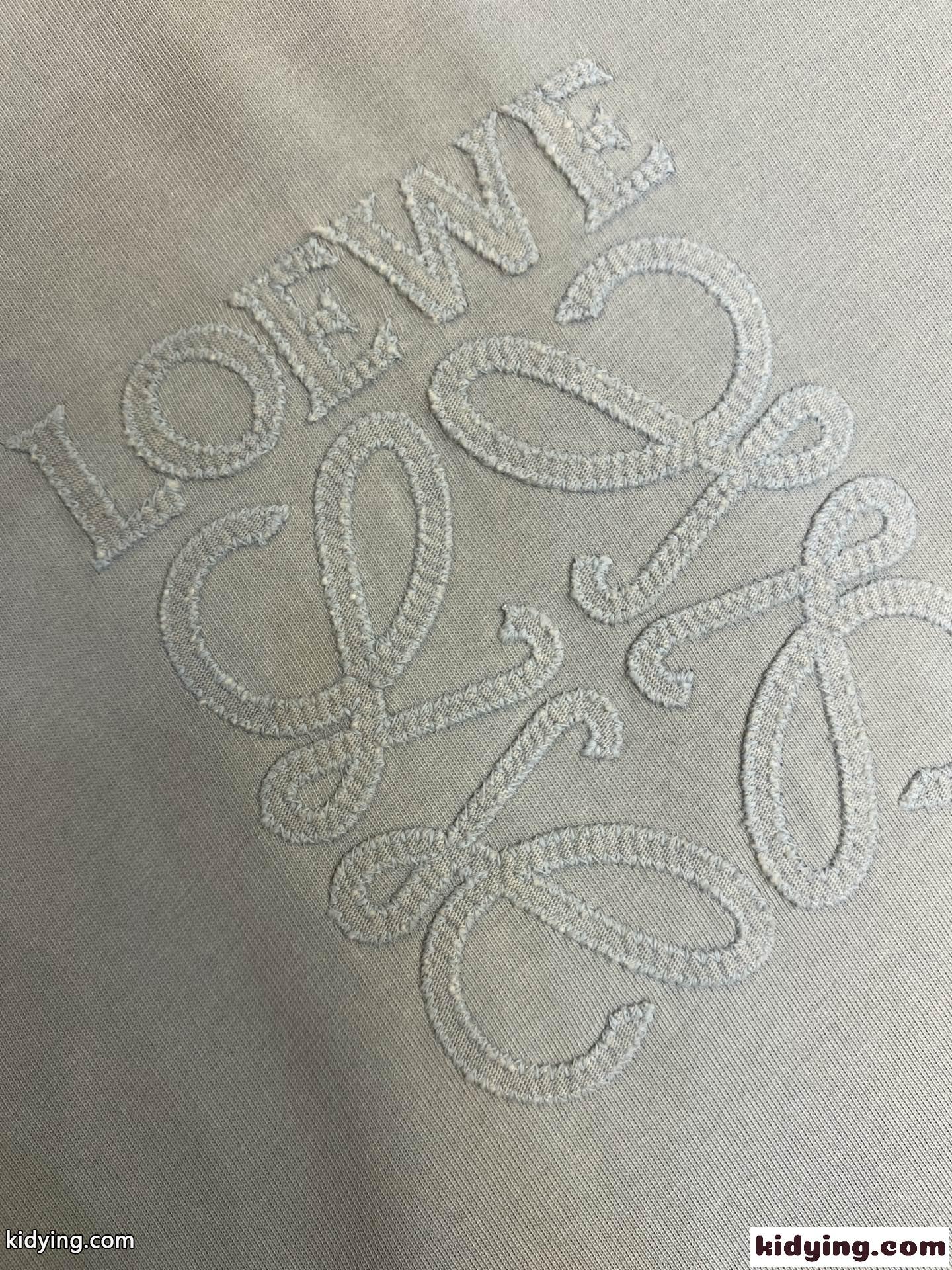 リラックスフィット コットンTシャツ ロエベ Tシャツ コピー 半袖トップス グレー-3
