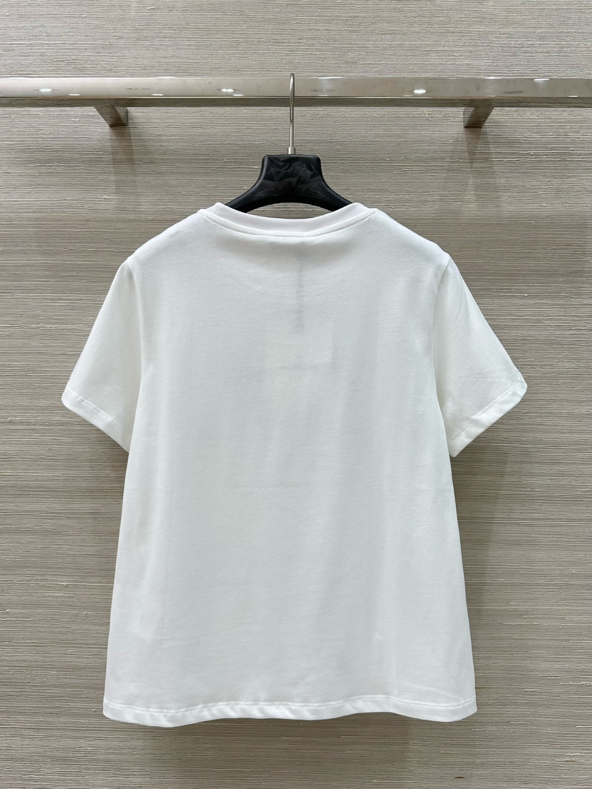 モンクレール Tシャツ 偽物 カジュアル 刺繍入り 半袖Tシャツ クルーネック ホワイト-3