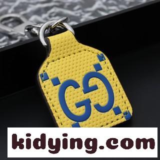 GGエンボス キーチェーン グッチ キーホルダー コピー イエロー-0