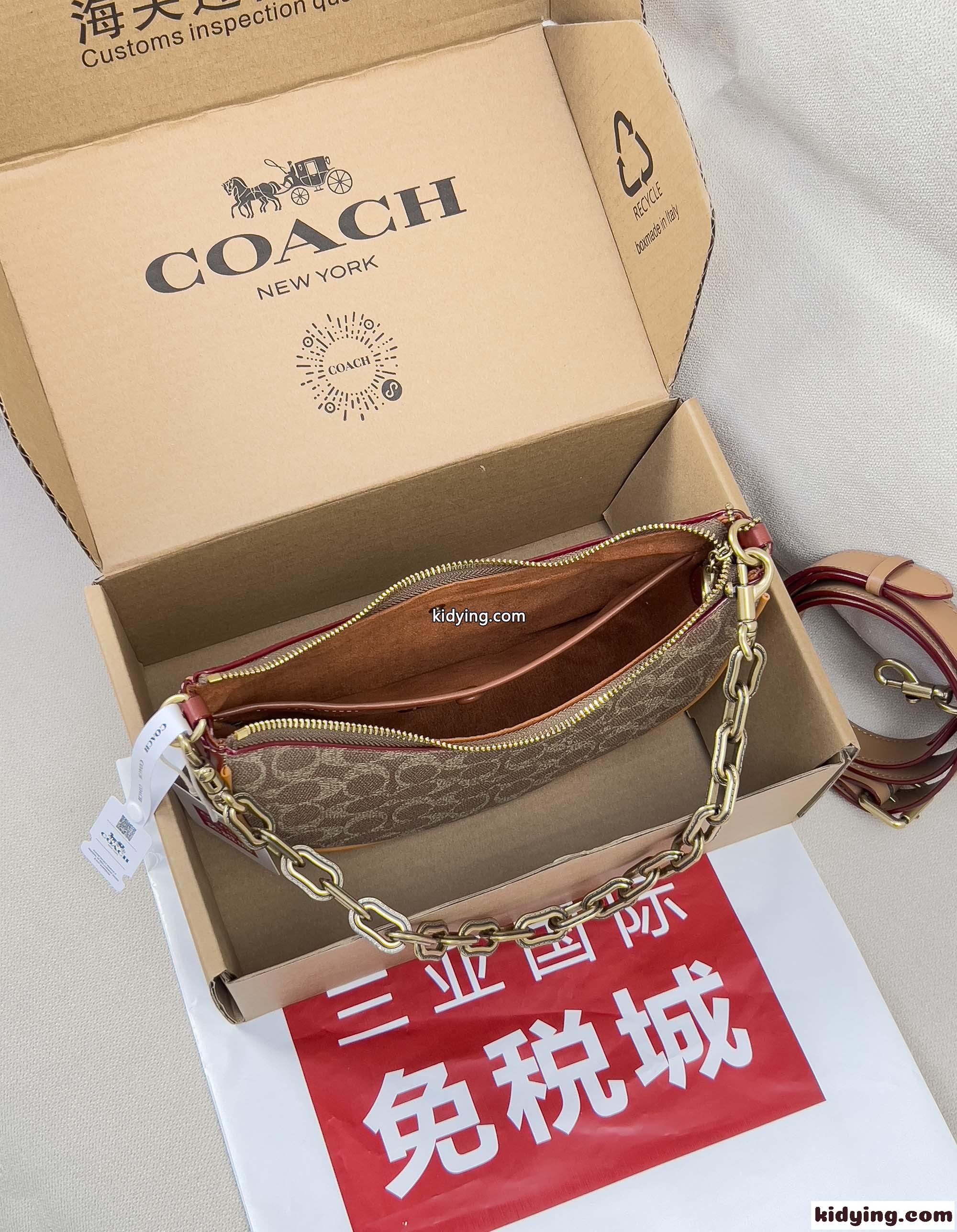 ミラ ショルダー バッグ・シグネチャー キャンバス コーチ バッグ スーパーコピー ブラウン-4