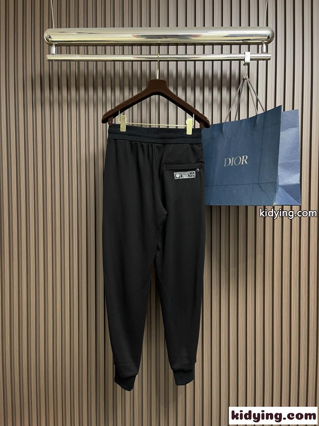 ドルチェ&ガッバーナ パンツ 偽物 カジュアル ロゴ入り スウェットパンツ ブラック-1