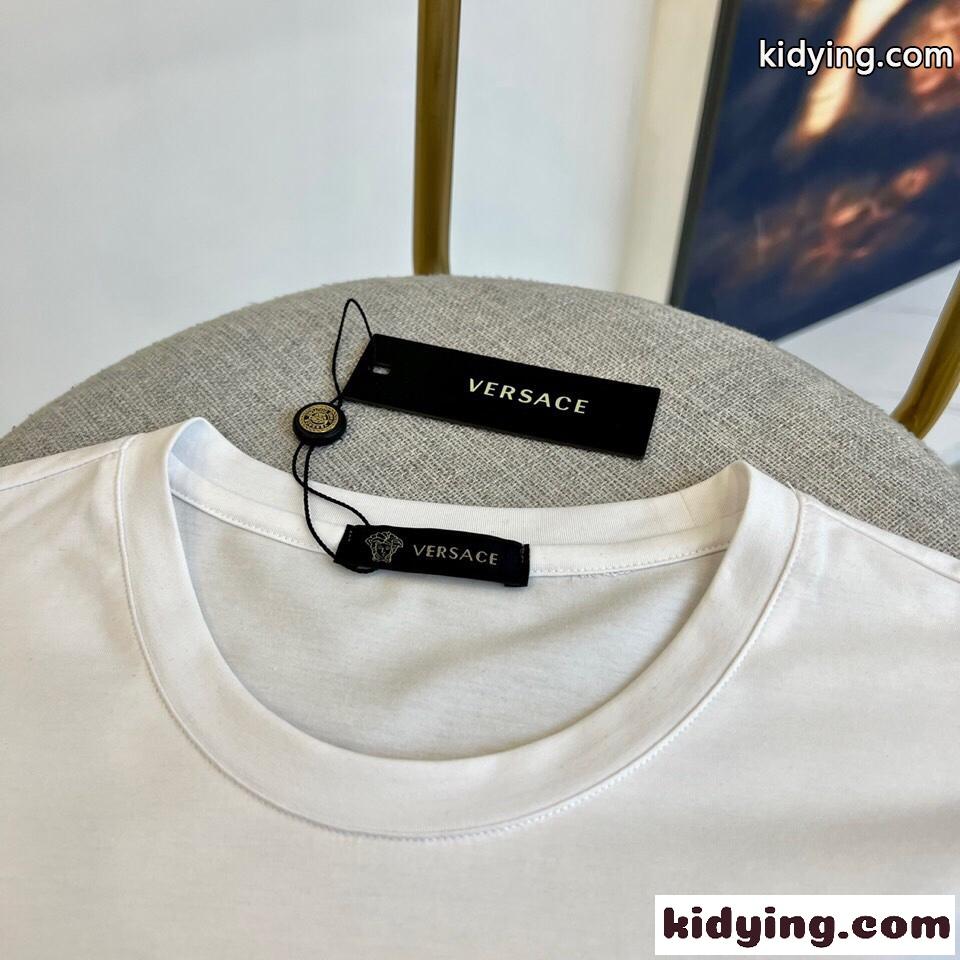 シェールサーチェ メデューサTシャツ 半袖 ヴェルサーチェ Tシャツ コピー ホワイト-1