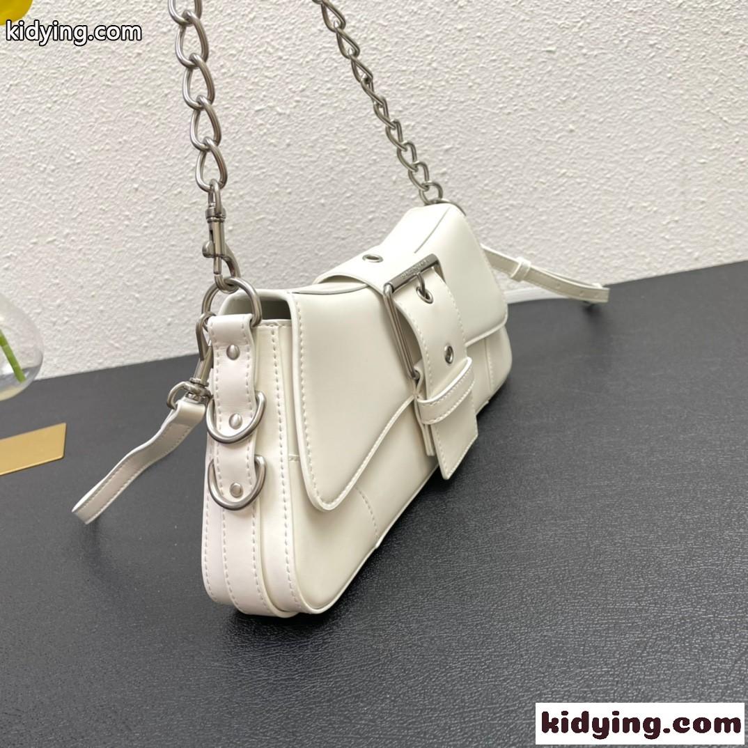 上品 おしゃれ LINDSAY スモール ショルダーバッグ バレンシアガ バック コピー チェーンバッグ ホワイト-1
