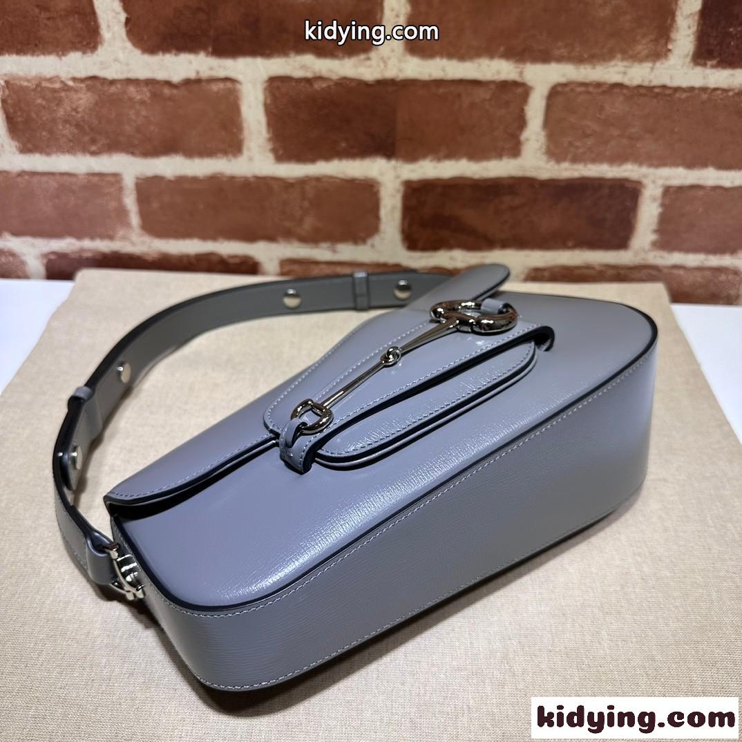 新作~グッチ ホースビット 1955 スモール ショルダーバッグ スーパーコピー グレー-1