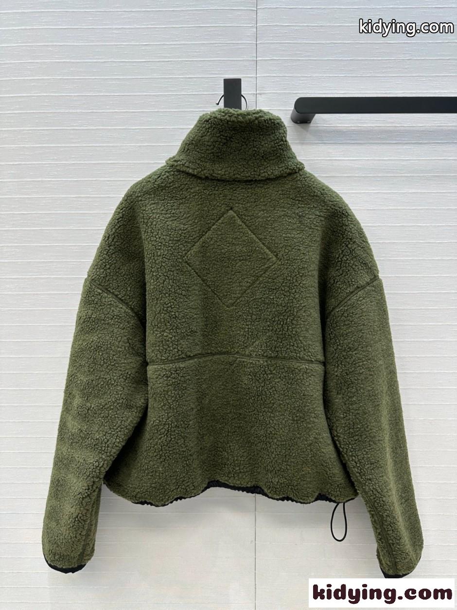 もこもこ ボアジャケット カナダグース ジャケット コピー グリーン-3
