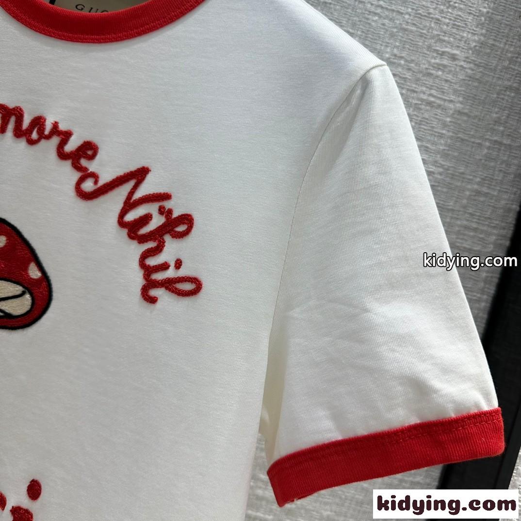 “GUCCI SINE AMORE NIHIL” コットンジャージー Tシャツ グッチ Tシャツ コピー レディース-0