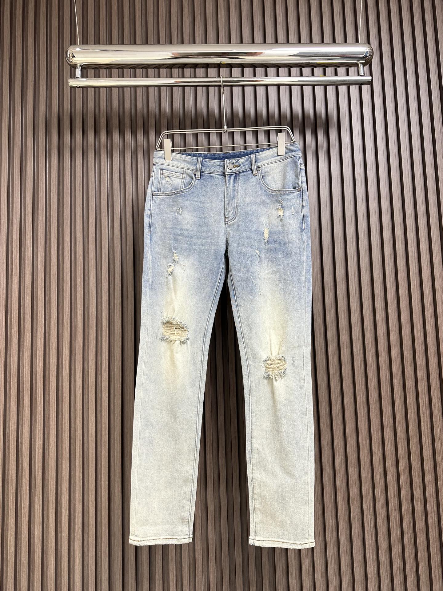 おしゃれ ダメージ加工 バーバリー パンツ コピー メンズ  デニムパンツ ジーンズ-2